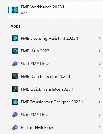 Licenciamiento de FME Form